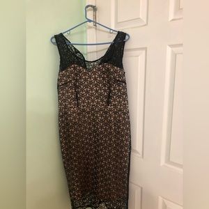 Ann Taylor Lace Black Dress Size 8